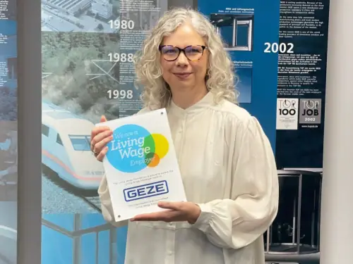 Geze Gives Living Wage